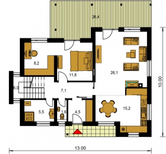 Grundriss des Erdgeschosses - TREND 290